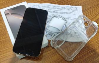 Iphone 16 pro гарантия в 3 года, золотая расцветка, 256 гб
