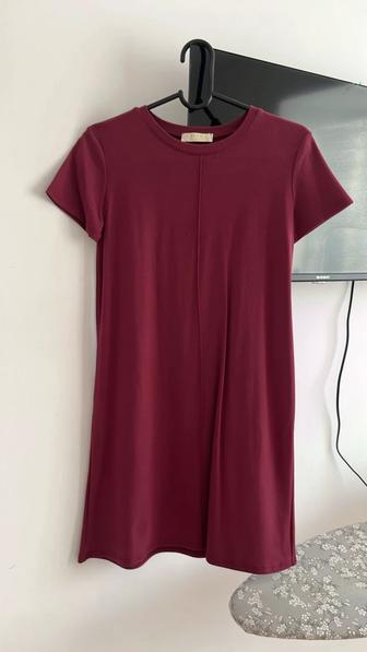 Бордо платье