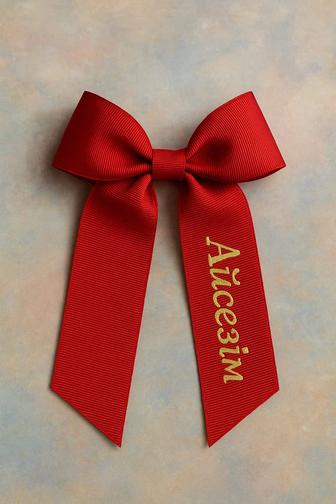 Имееной бантик