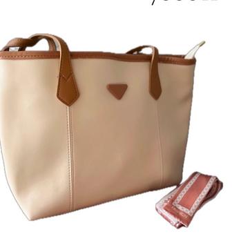 Сумка белая тоут