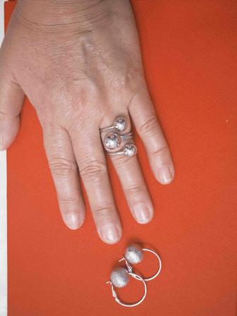 кольцо и серьги