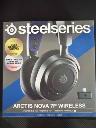 Продам почти новые Наушники SteelSeries Arctis Nova 7P черно-синий