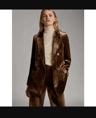 Бархатный жакет Massimo dutti