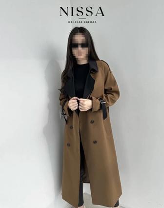 Тренч женский коричневый