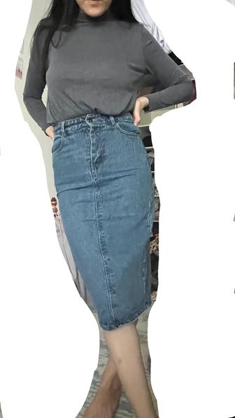 Женская джинсовая юбка
