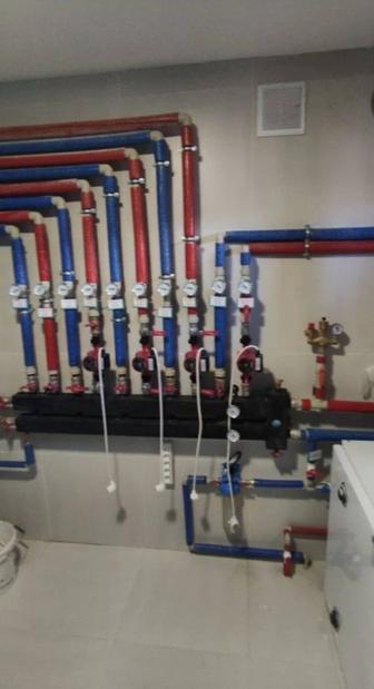 Монтаж система отопления и настенных котлов любой сложности