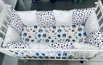 Детское постельное ,бортики новые