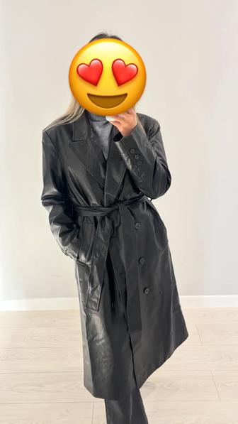 Тренч из эко кожи