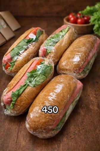 Куриный бургер, сэндвич, хотдог, онигири на заказ для магазина и кофейни