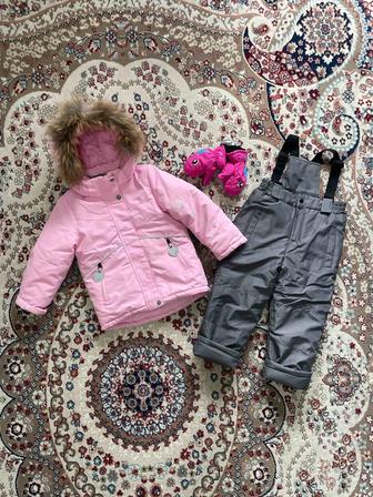 Зимняя куртка и комбинезон для девочки