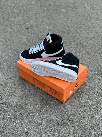 Nike Blazer чёрный натуральный замш