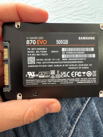 продам SSD Samsung 870 EVO 500GB 2,5 SATA III