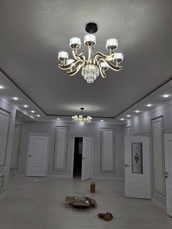 Электрик, розетка, выключатель, люстра, электромонтаж 2200v