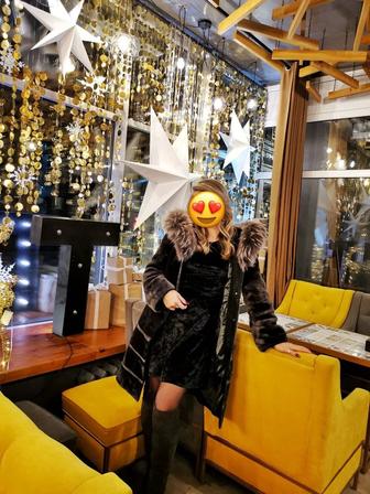 Женская шуба натуральная Мутон облегченный