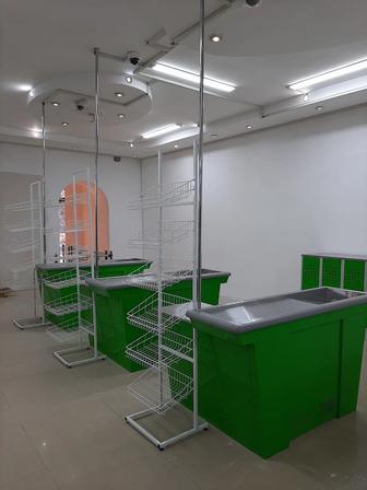 Продам БУ стеллажи торговые металлические, витрины Нордика, торг.оборуд.
