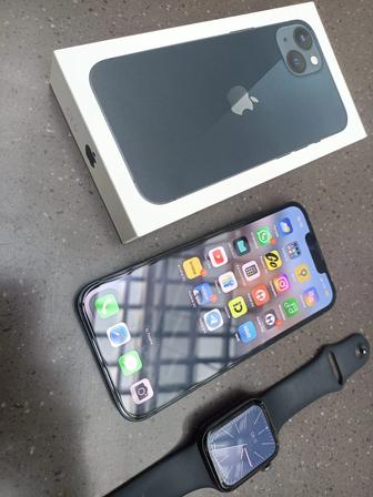 Продам Айфон 13 128gb в комплекте с Apple Watch 4 series 44mm