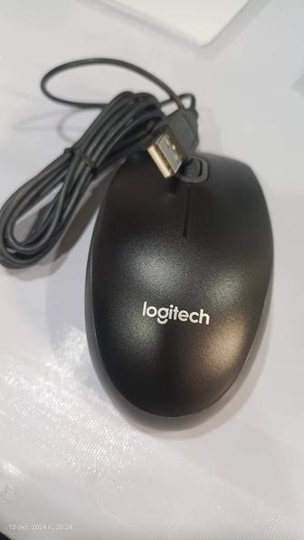 Мышь Logitech B100,черная, Wired, Optical, 800dpi, USB