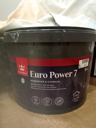 Моющаяся краска для стен и потолков Euro Power 7 от Tikkurila.