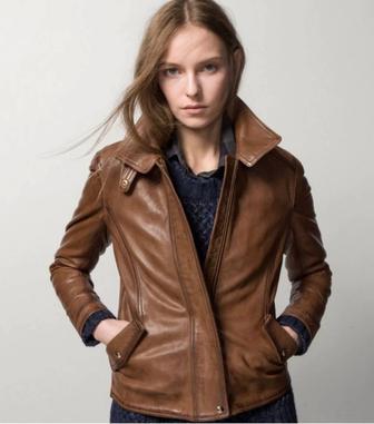 Продам кожаную куртку Massimo Dutti