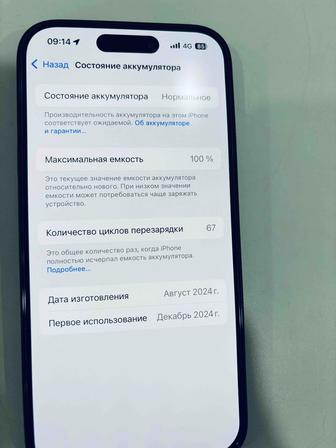 iPhone 15 128 гб 100%