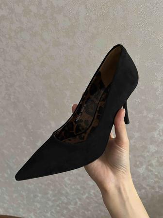 Замшевые туфли лодочки