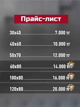Изготовление портретов на холсте.