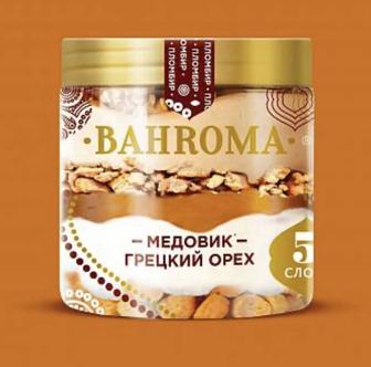 Мороженое Bahroma Банка Пломбир Медовик Грецкий Орех 320 гр