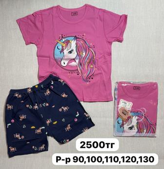 Набор для девочки пижама летняя, костюм