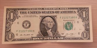 Купюра 1доллар серии F