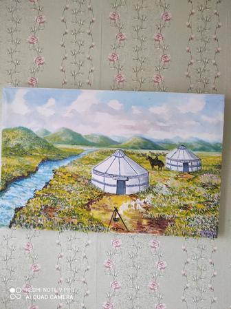Продаю настенную картину природа жайлау