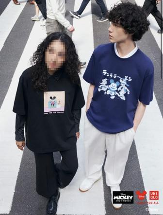 Футболки Uniqlo в коллаборации с Зверополис и Дисней oversize unisex
