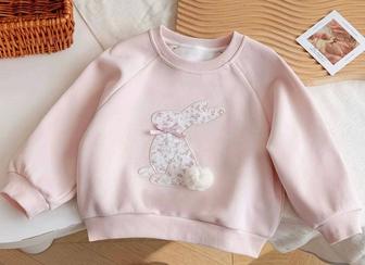 Кофта с кроликом для девочек