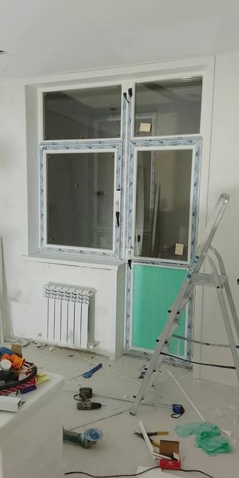 Установка пластиковых откосов