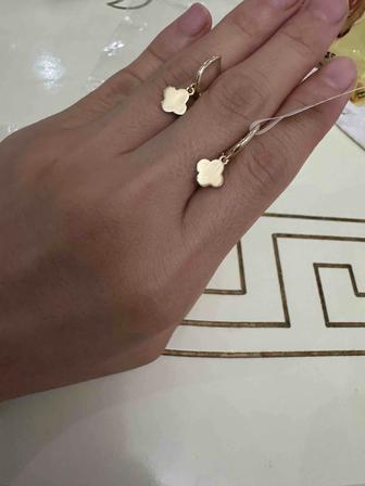 Детский сырга 585 золото желтое