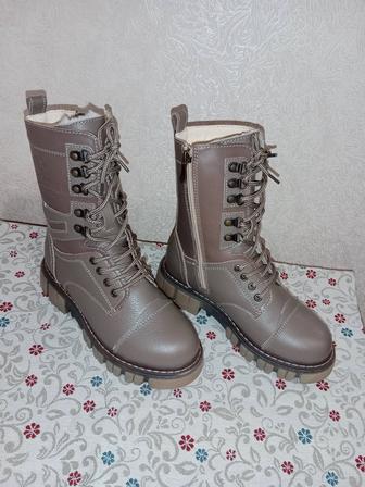 Ботинки BASE- LINE кожаные зимние, размер 37.