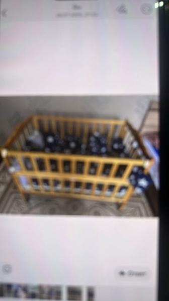 Детский кровать с люлькой