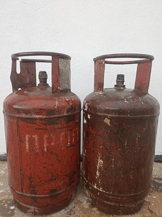 27 литровые ПУСТЫЕ пропановые газовые баллоны.
