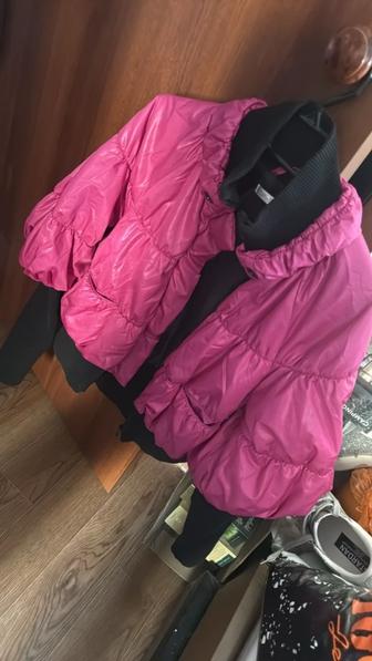 Куртка розовая фуксия зима, весна, осень