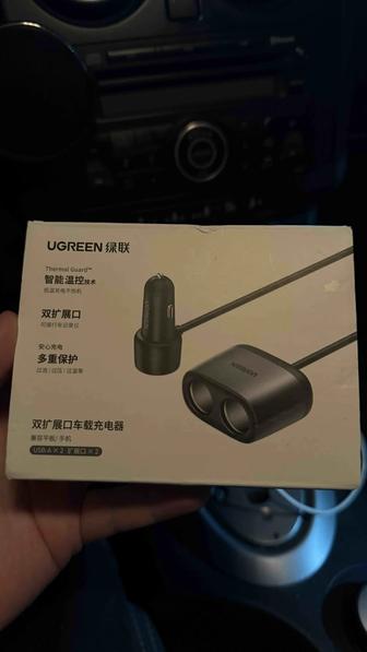 зарядное устройство прикуриватель для быстрой зарядки 2 USB