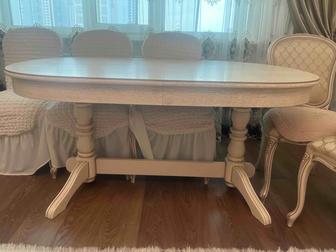 Стол раздвижной из массива дуба