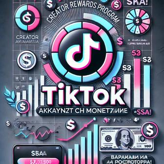 Тикток аккаунт с монетизацией в Creator Rewards Program TikTok