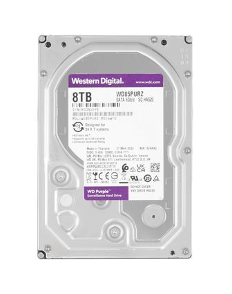 Жесткий диск HDD 8 TB Western Digital (WD85PURZ), 3.5, 256 MB, SATA III, P