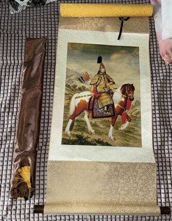 Китайский настенный свиток, император Цяньлун (репродукция)