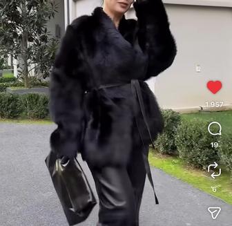 Продам двустороннюю шубу дубленку из испанского меха тоскана кашемир