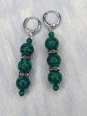 Серьги ручной работы.