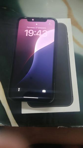 айфон 11 , 128 гб 73 акб ремонт болмаган с каробкой