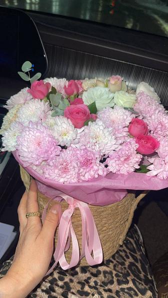 Букет в корзине