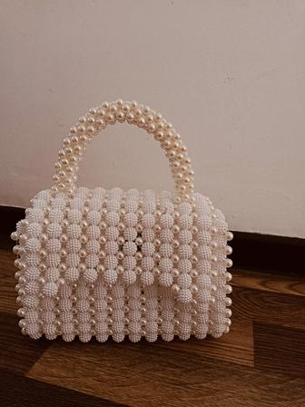 қолдан тоқылған маржан сумка