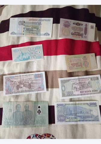 Купюры Вьетнам СССР Россия Украина