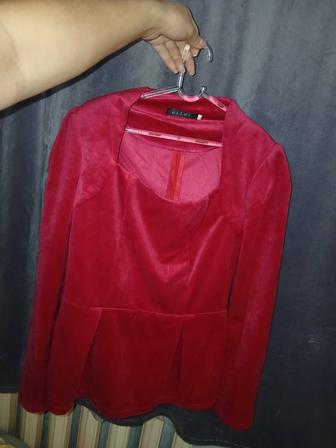 Блузка велюр